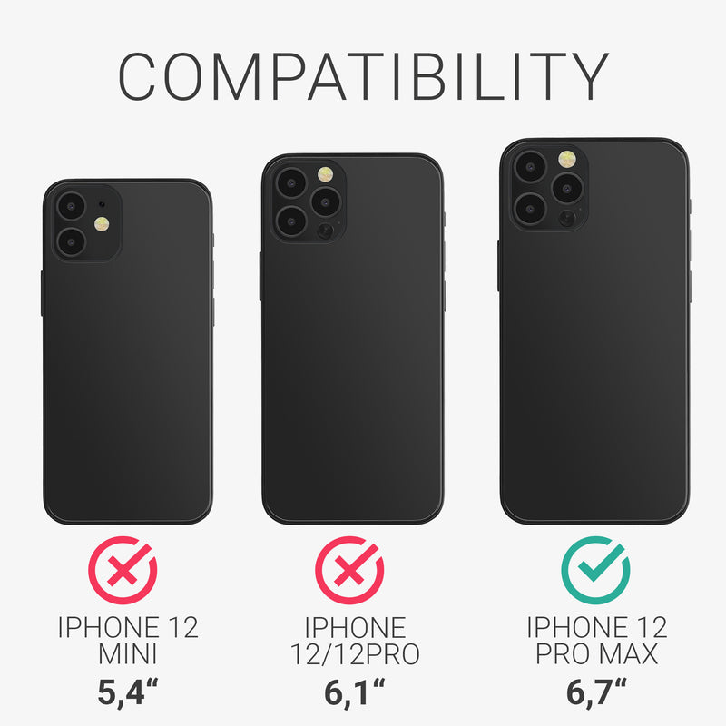 kwmobile Phone Case for Apple iPhone 12 Pro Max - Wireless Charging - Protective Cover