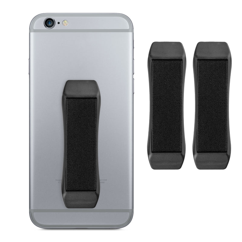 kwmobile Smartphone Finger Holder Set - Phone Finger Grip for Better One-Handed Operation - Phone Holder Finger Grip - Mount