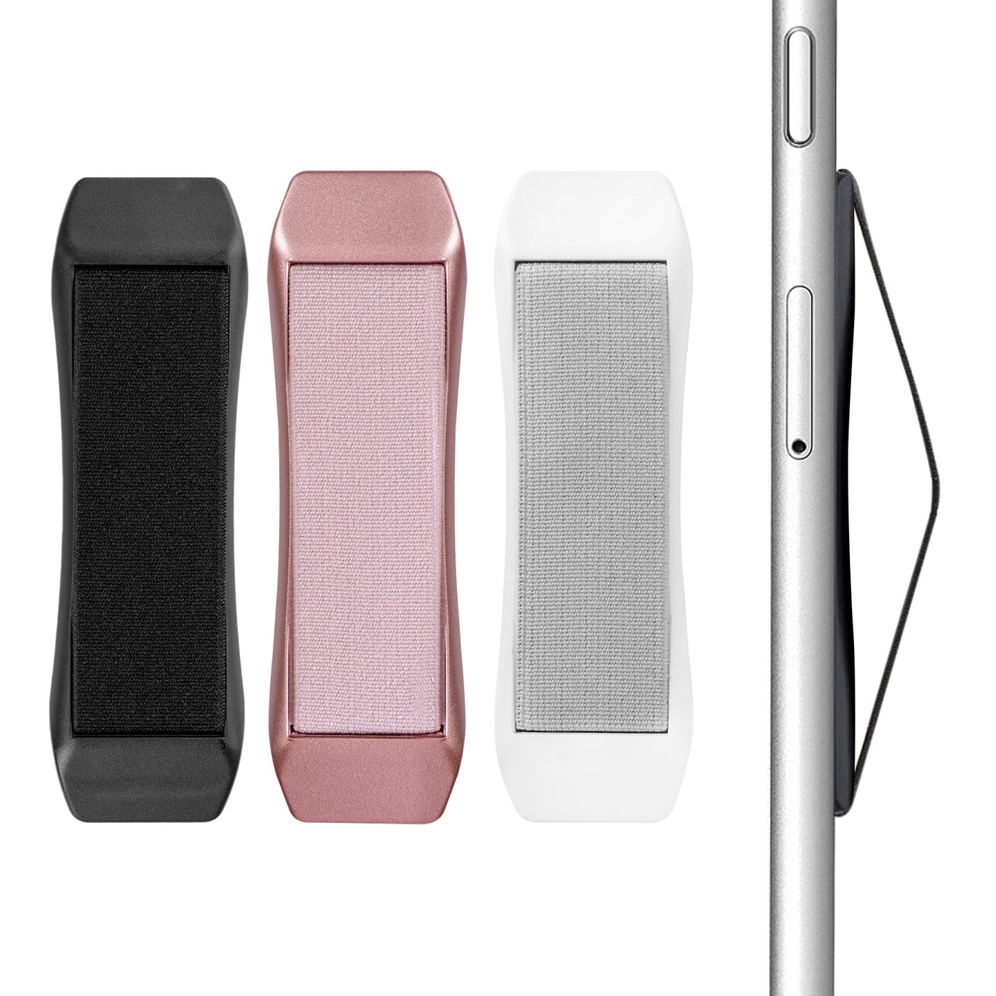 kwmobile Smartphone Finger Holder Set - Phone Finger Grip for Better One-Handed Operation - Phone Holder Finger Grip - Mount