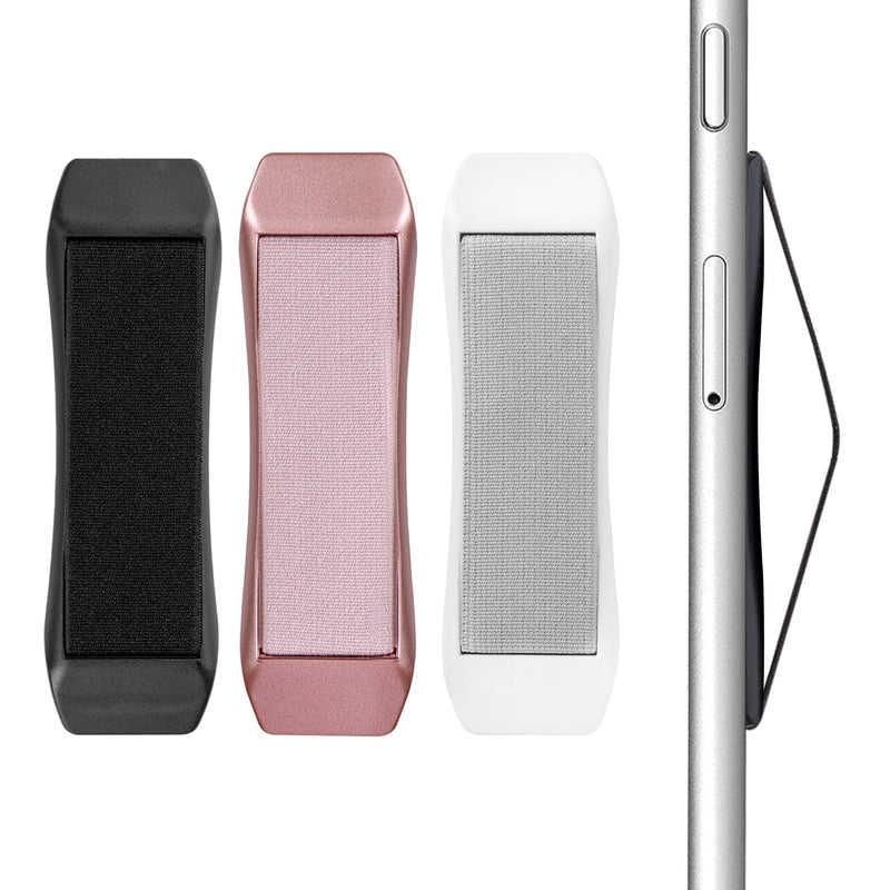 kwmobile Smartphone Finger Holder Set - Phone Finger Grip for Better One-Handed Operation - Phone Holder Finger Grip - Mount