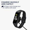 kwmobile USB Cable Charger compatible with Samsung Galaxy Fit 2 Charging Cable Smart Watch Replacement Cable Fitness Tracker Charging Cable