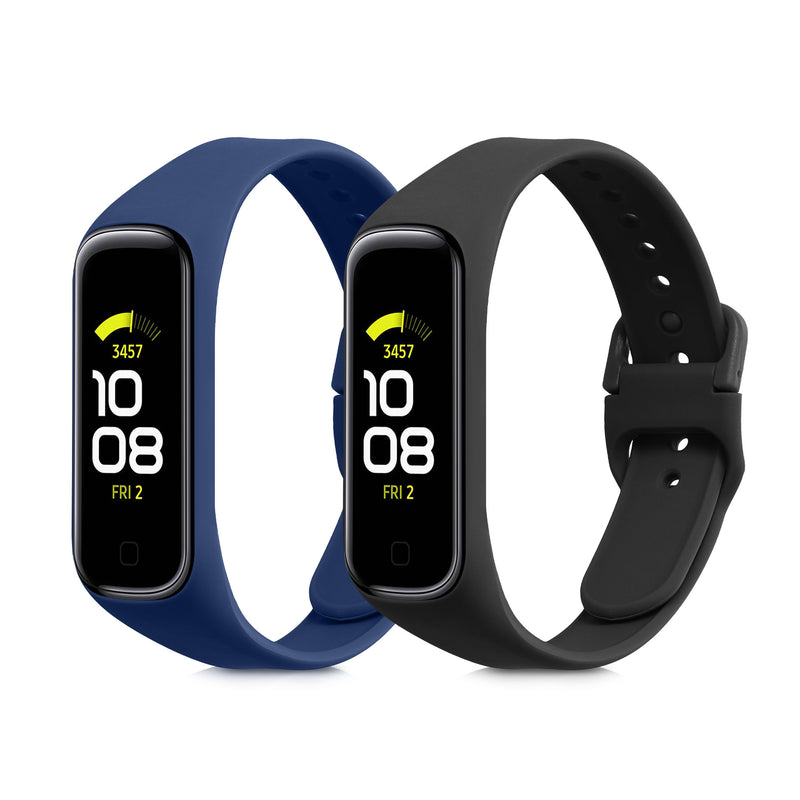 kwmobile Watch Strap for Samsung Galaxy Fit 2 Band Fitness Tracker Strap Set Replacement Band Smartwatch