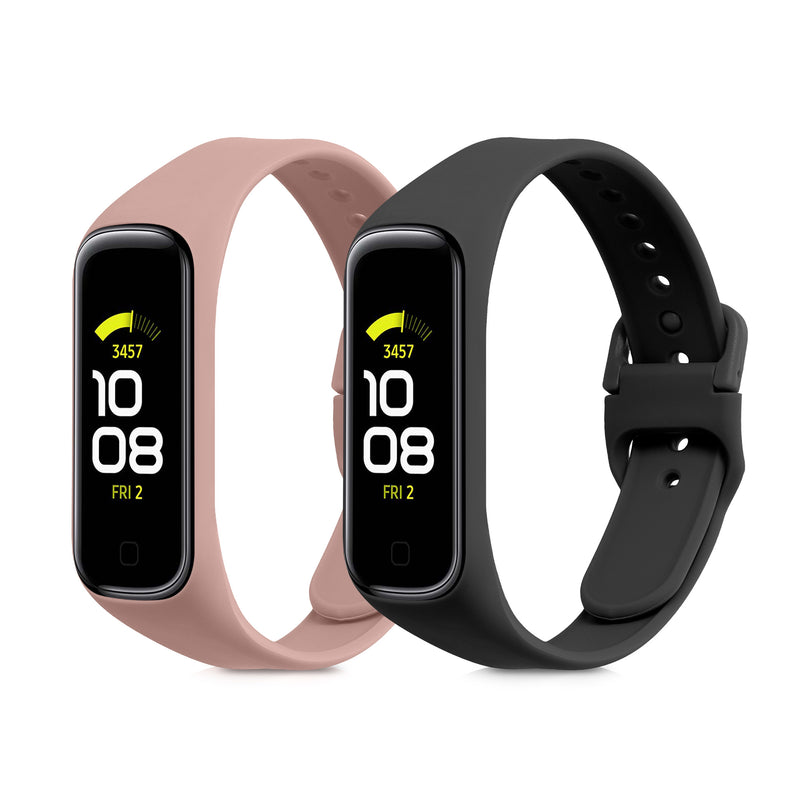 kwmobile Watch Strap for Samsung Galaxy Fit 2 Band Fitness Tracker Strap Set Replacement Band Smartwatch