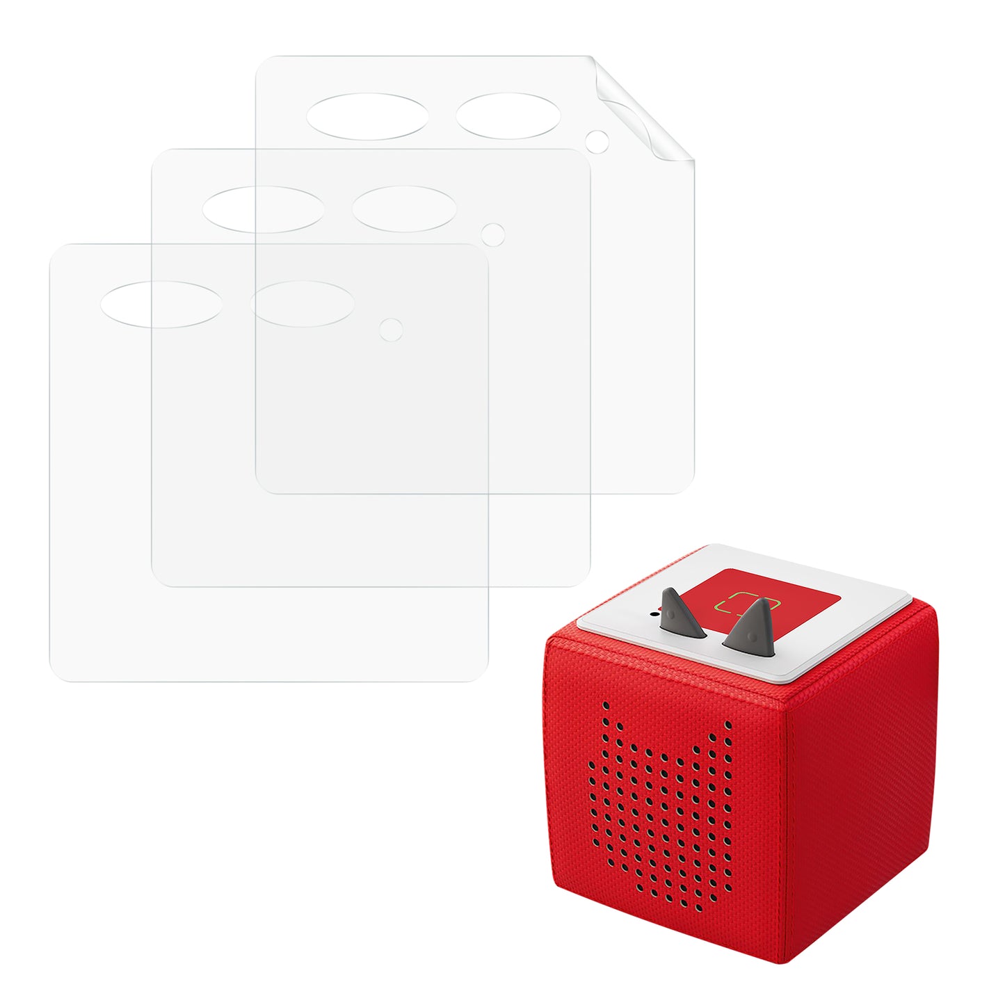 kwmobile Sticker Films compatible with Toniebox Sticker Protective Films Set Self-Adhesive