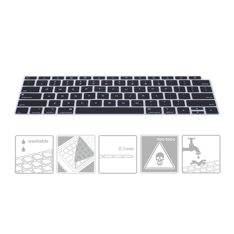 kwmobile Keyboard Protector for Apple MacBook Air 13" 2018 2019 2020 A1932 - QWERTY US Keyboard Cover