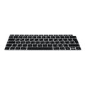 kwmobile Keyboard Cover for Apple MacBook Air 13" 2018 2019 2020 A1932 - QWERTY Russian Keyboard Protector Cover