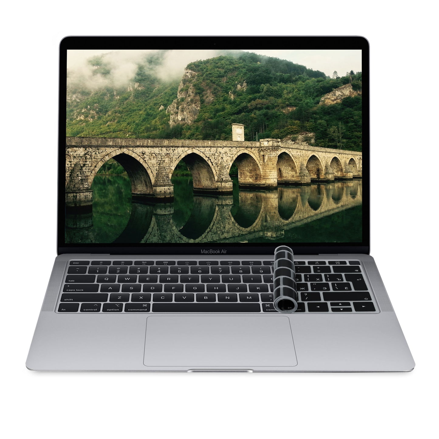 kwmobile Keyboard Cover for Apple MacBook Air 13" 2018 2019 2020 A1932 - QWERTY Russian Keyboard Protector Cover