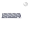 kwmobile Silikon Tastaturschutz AZERTY (Frankreich, Belgien) kompatibel mit Apple MacBook Air 13" 2018 2019 2020 A1932 - in Schwarz Schwarz  