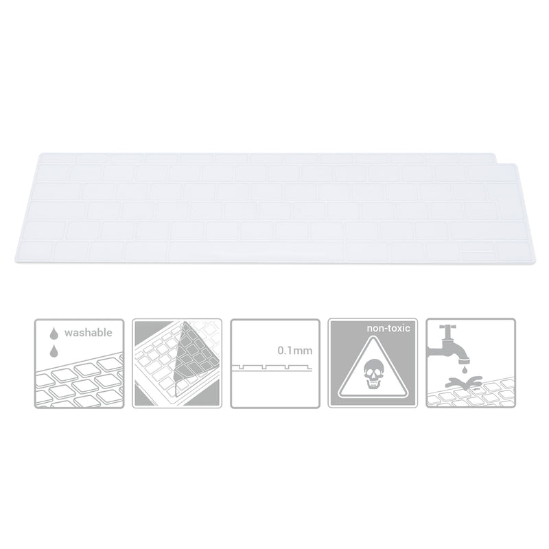 kwmobile Keyboard Cover AZERTY (France, Belgium) compatible with Apple MacBook Air 13" 2018 2019 2020 A1932