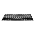 Silicone Keyboard Protector QWERTY (Spanish) compatible with Apple MacBook Air 13" 2018 2019 2020 A1932