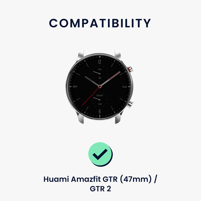 kwmobile Watch Strap for Huami Amazfit GTR / GTR 2 / GTR 3 / GTR 4 Wristband Replacement Band for Fitness Tracker with Watch Clasp Smartwatch Replacement Strap