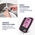 kwmobile Car Key Fob Cover Compatible with VW Skoda Seat 3-Button Car Key - Key Cover