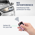 kwmobile Car Key Shell Compatible with VW Golf 7 MK7 3-Button Car Key - Key Cover