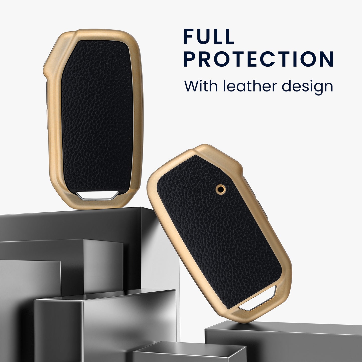 kwmobile Car Key Shell compatible with Kia 3-Button Smart Key Car Key - Key Cover Case
