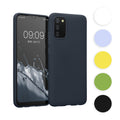 kwmobile Hülle kompatibel mit Samsung Galaxy A02s Hülle - weiches TPU Silikon Case - Cover geeignet für kabelloses Laden - Schwarz matt Schwarz matt  