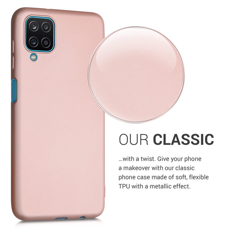 kwmobile Phone Case for Samsung Galaxy A12 - Silicone Cover Protector