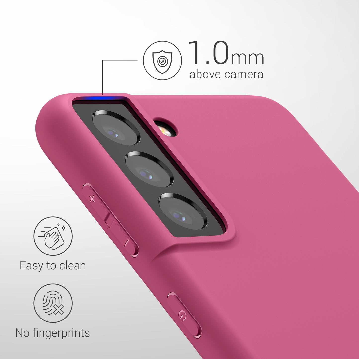 kwmobile Phone Case for Samsung Galaxy S21 - Wireless Charging - Protective Cover