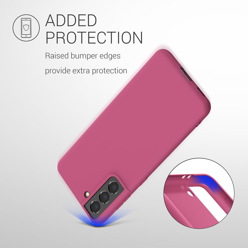 kwmobile Phone Case for Samsung Galaxy S21 - Wireless Charging - Protective Cover