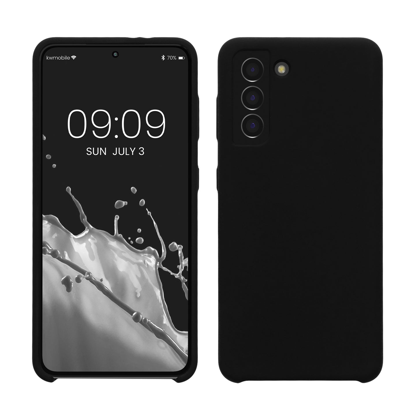 kwmobile Phone Case for Samsung Galaxy S21 - Silicone Case - Wireless Charging - Protective Cover