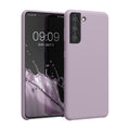 kwmobile Phone Case for Samsung Galaxy S21 - Silicone Case - Wireless Charging - Protective Cover
