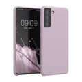kwmobile Phone Case for Samsung Galaxy S21 - Silicone Case - Wireless Charging - Protective Cover