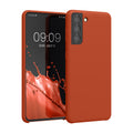 kwmobile Phone Case for Samsung Galaxy S21 - Silicone Case - Wireless Charging - Protective Cover