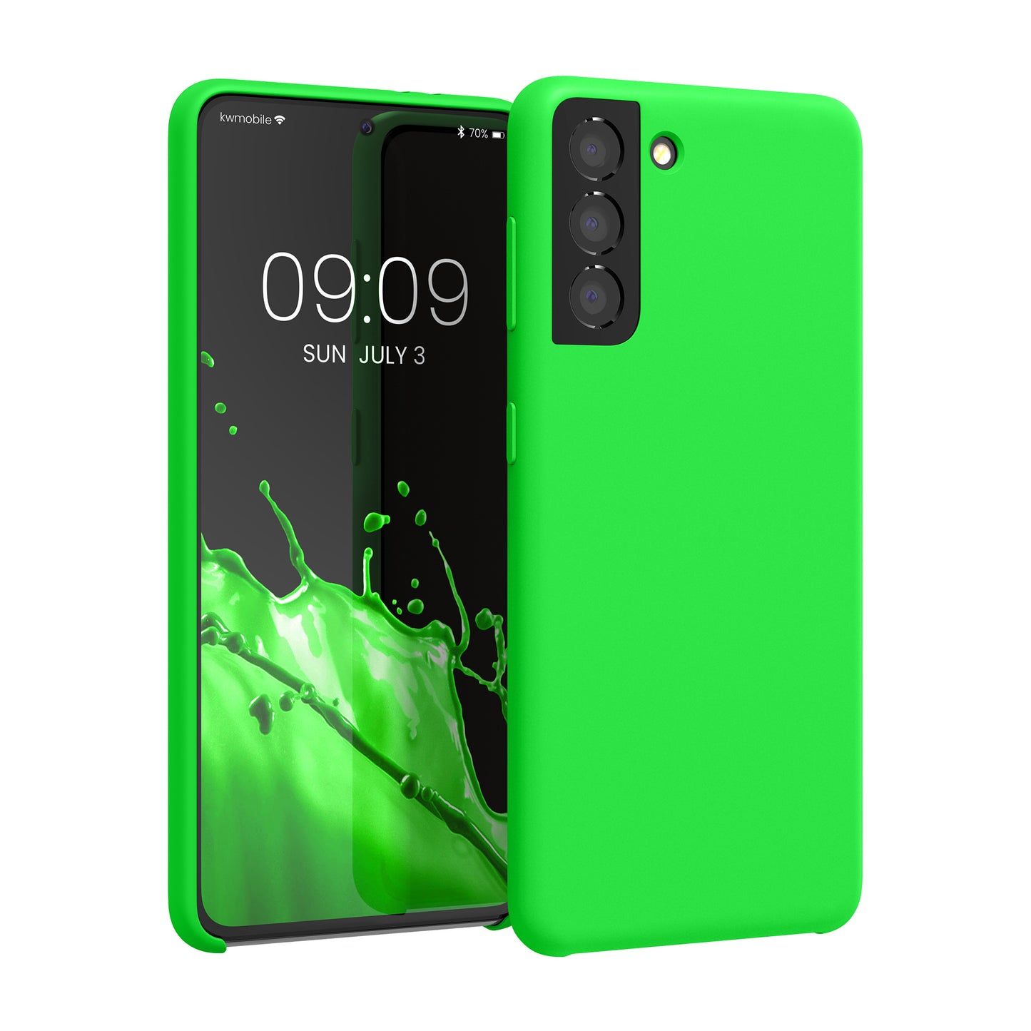 kwmobile Phone Case for Samsung Galaxy S21 - Silicone Case - Wireless Charging - Protective Cover