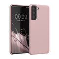 kwmobile Phone Case for Samsung Galaxy S21 - Silicone Case - Wireless Charging - Protective Cover