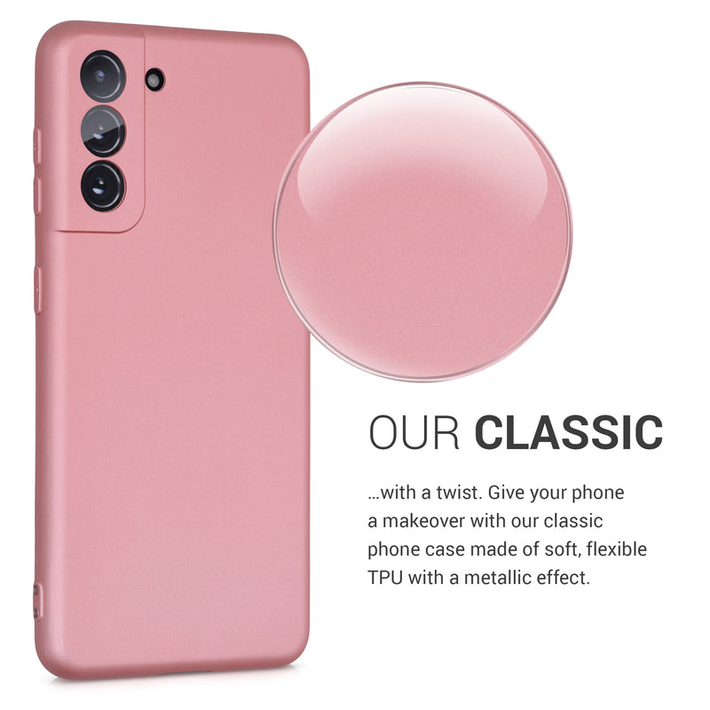kwmobile Phone Case for Samsung Galaxy S21 - Silicone Case Protective Cover