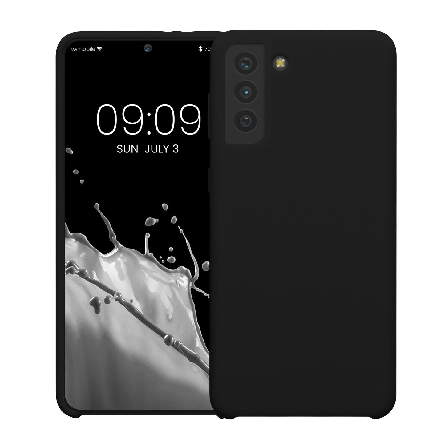 kwmobile Phone Case for Samsung Galaxy S21 Plus Case - Silicone Case - Wireless Charging - Protective Cover