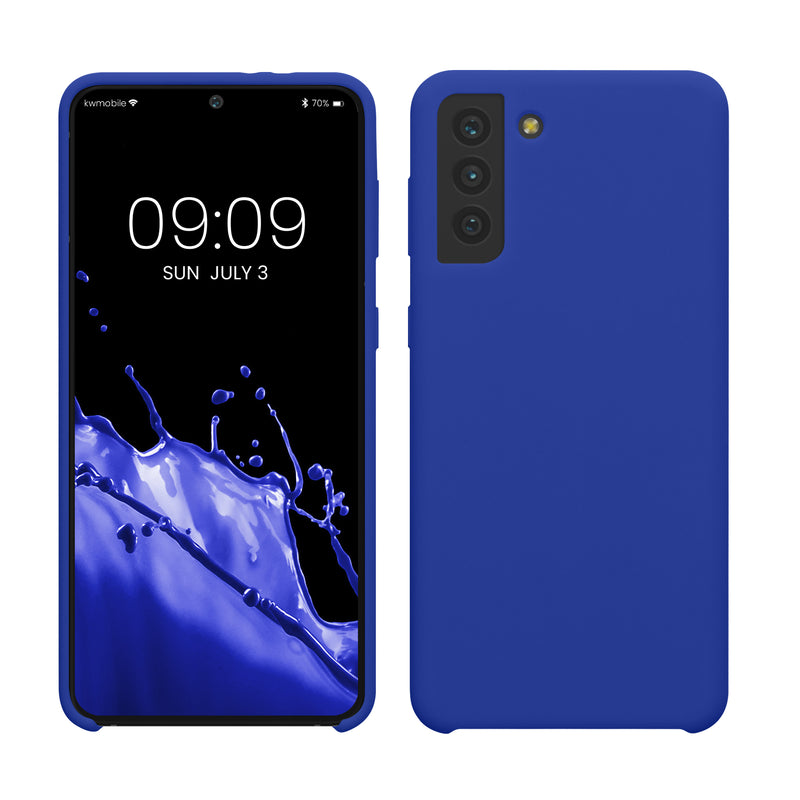 kwmobile Phone Case for Samsung Galaxy S21 Plus Case - Silicone Case - Wireless Charging - Protective Cover