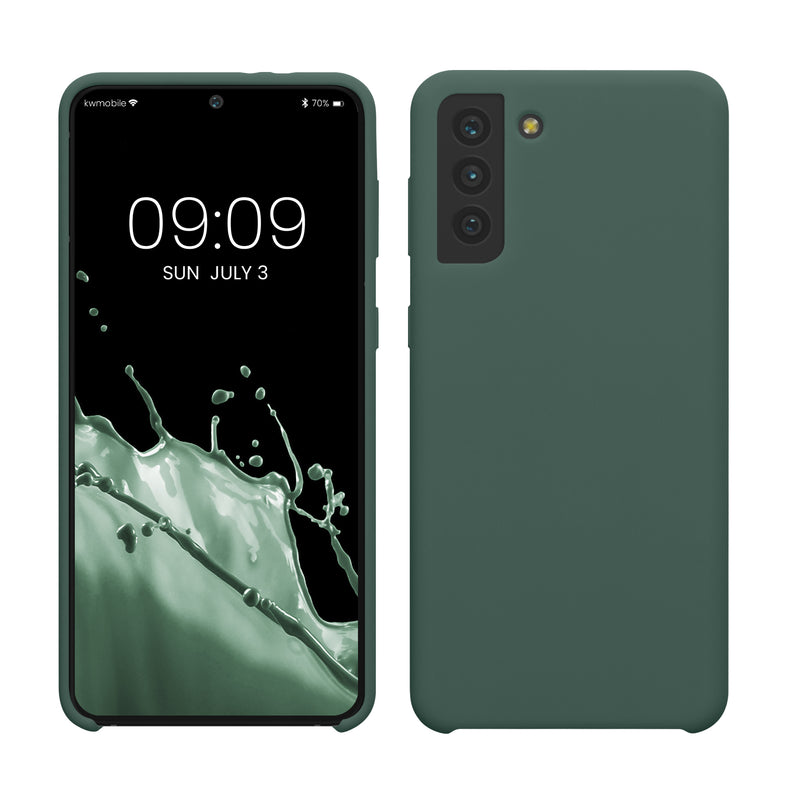 kwmobile Phone Case for Samsung Galaxy S21 Plus Case - Silicone Case - Wireless Charging - Protective Cover