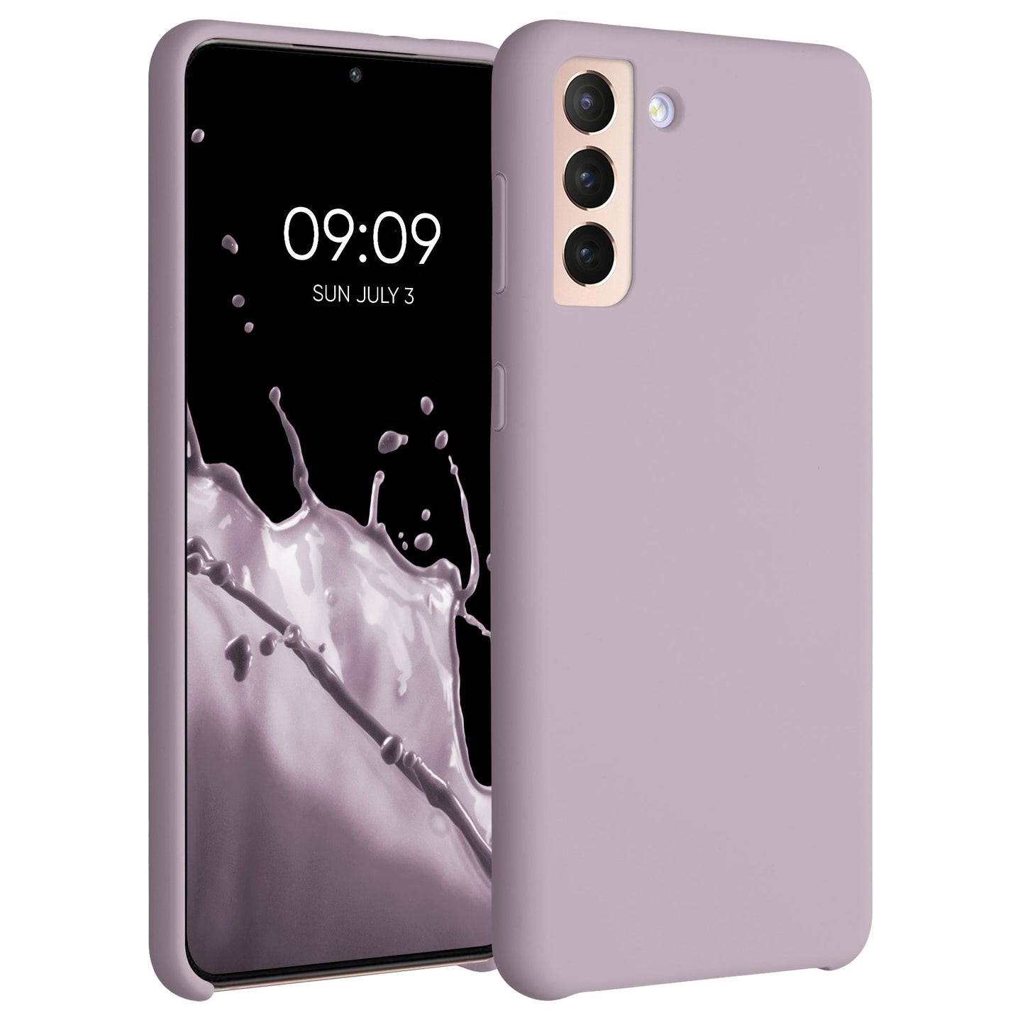 kwmobile Phone Case for Samsung Galaxy S21 Plus Case - Silicone Case - Wireless Charging - Protective Cover