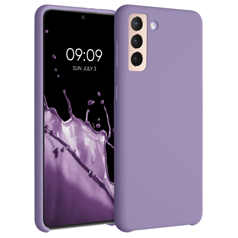 kwmobile Phone Case for Samsung Galaxy S21 Plus Case - Silicone Case - Wireless Charging - Protective Cover