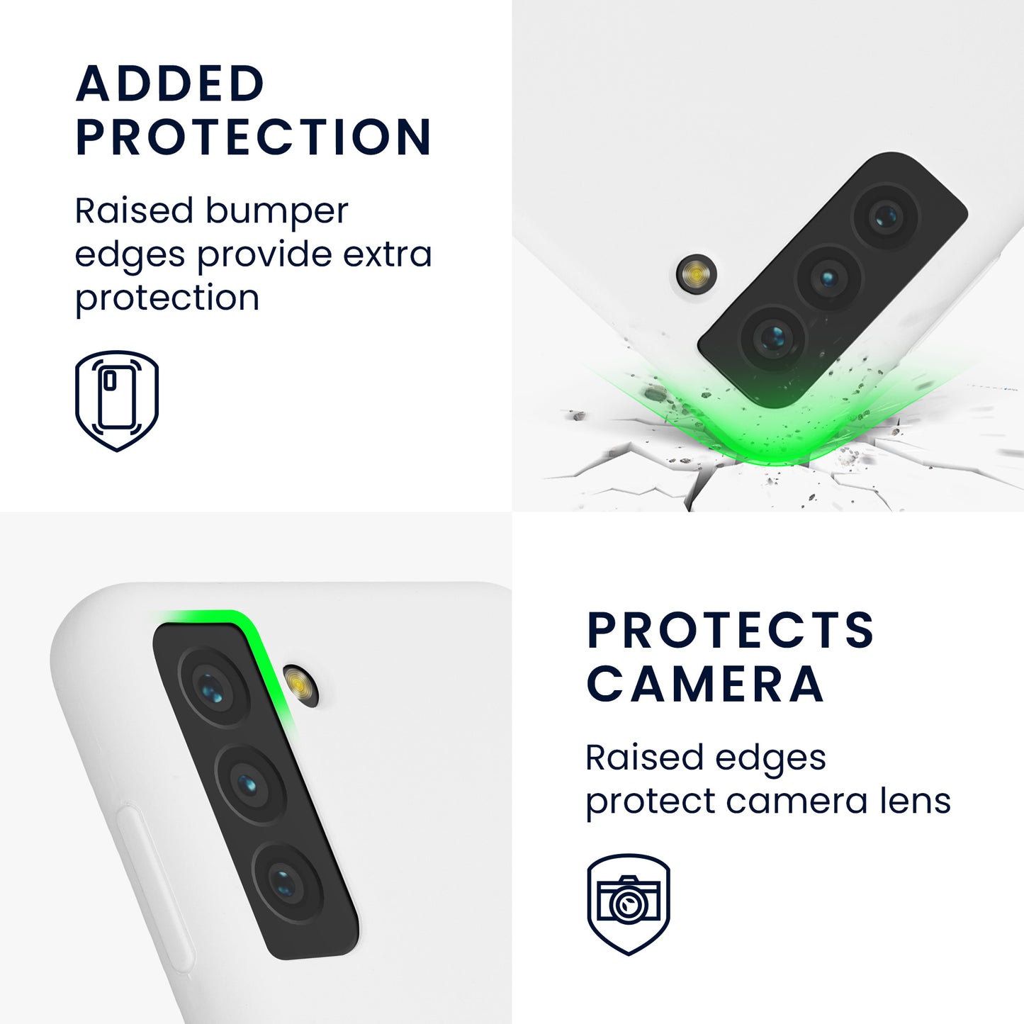 kwmobile Phone Case for Samsung Galaxy S21 Plus Case - Silicone Case - Wireless Charging - Protective Cover
