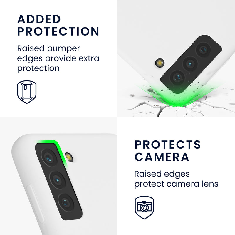 kwmobile Phone Case for Samsung Galaxy S21 Plus Case - Silicone Case - Wireless Charging - Protective Cover