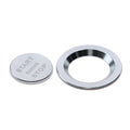 kwmobile Start/Stop Button Ring Frame and Cover compatible with Land Rover Jaguar Start-Stop Button
