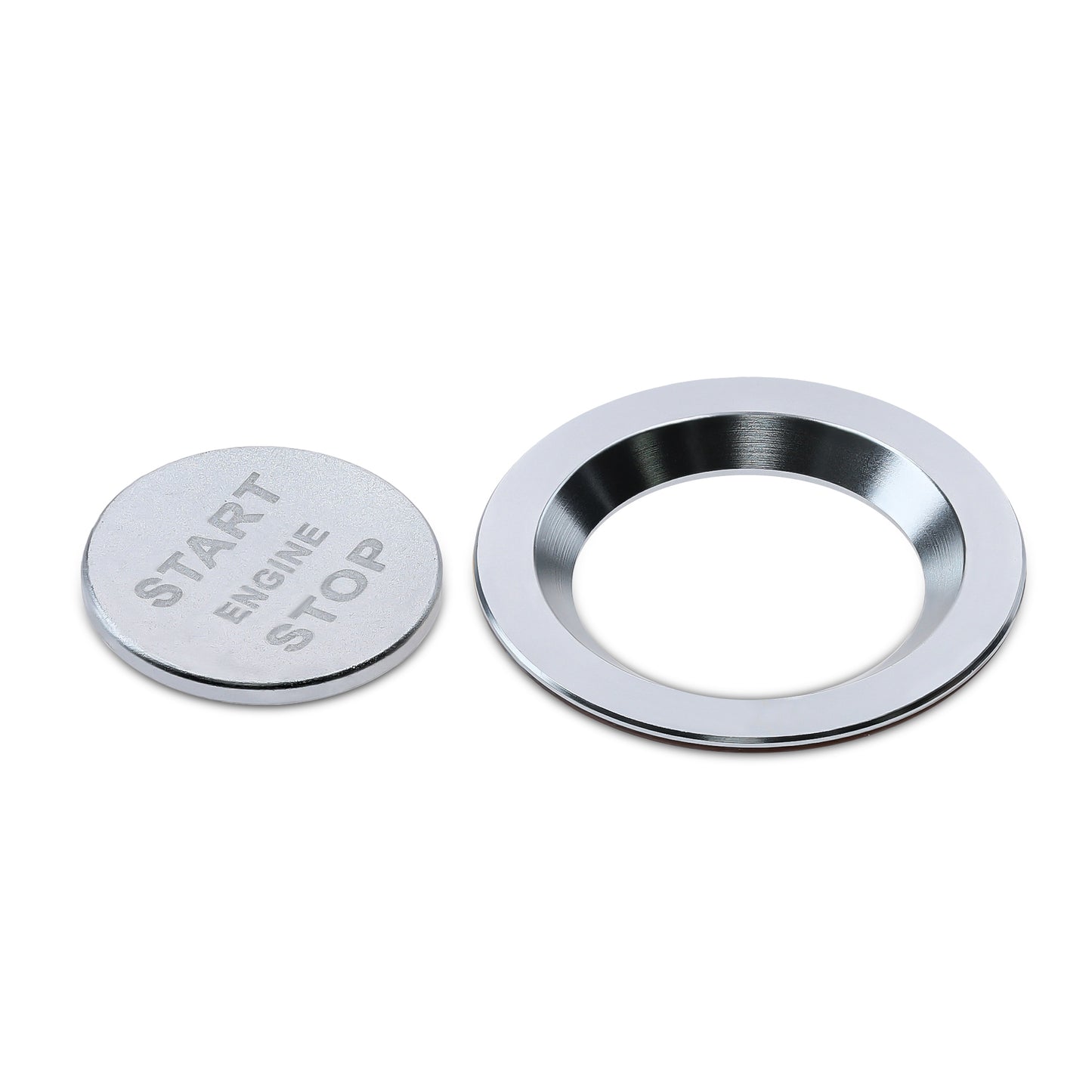 kwmobile Start/Stop Button Ring Frame and Cover compatible with Land Rover Jaguar Start-Stop Button