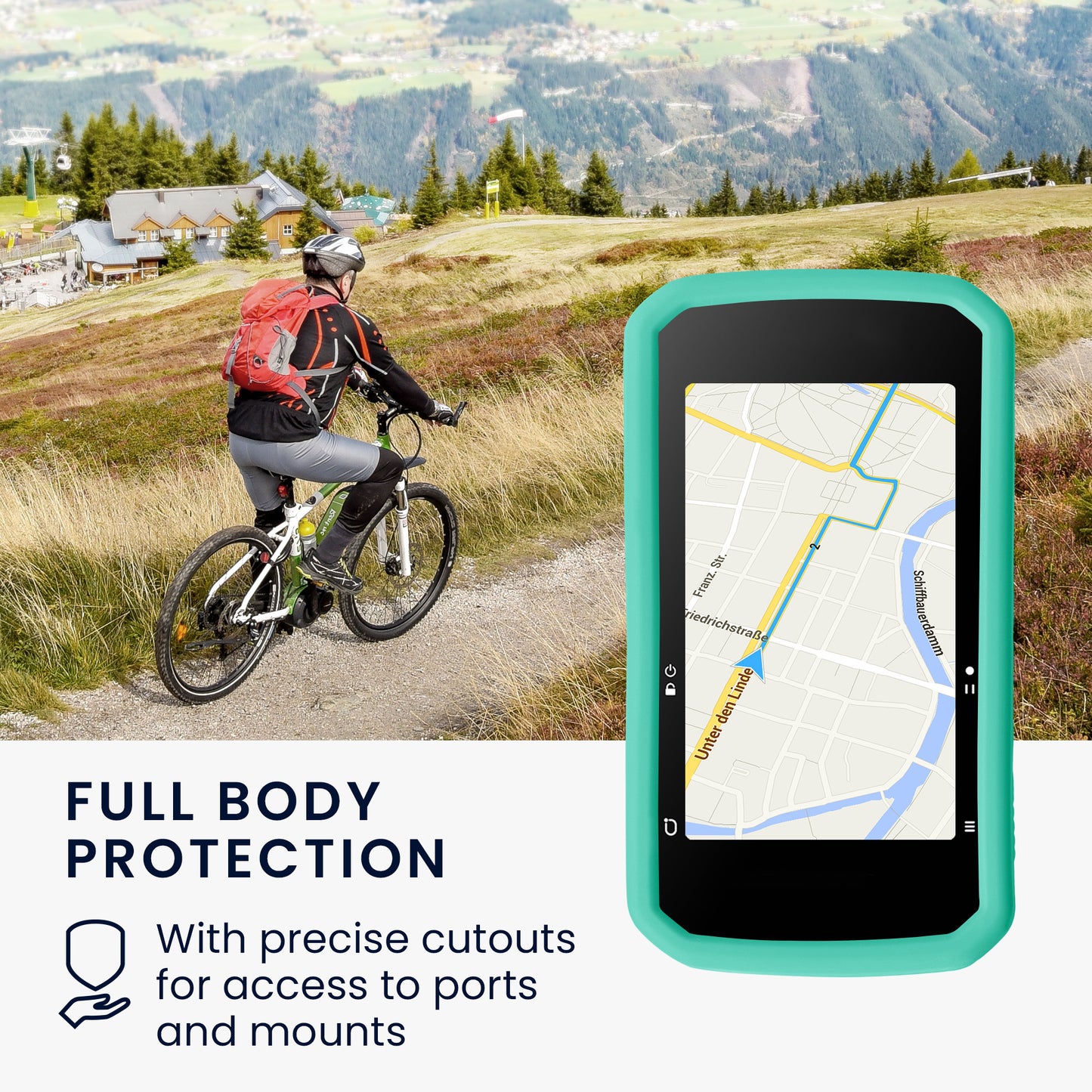 kwmobile Case Compatible with Bryton Rider 750 Cover Protective Case