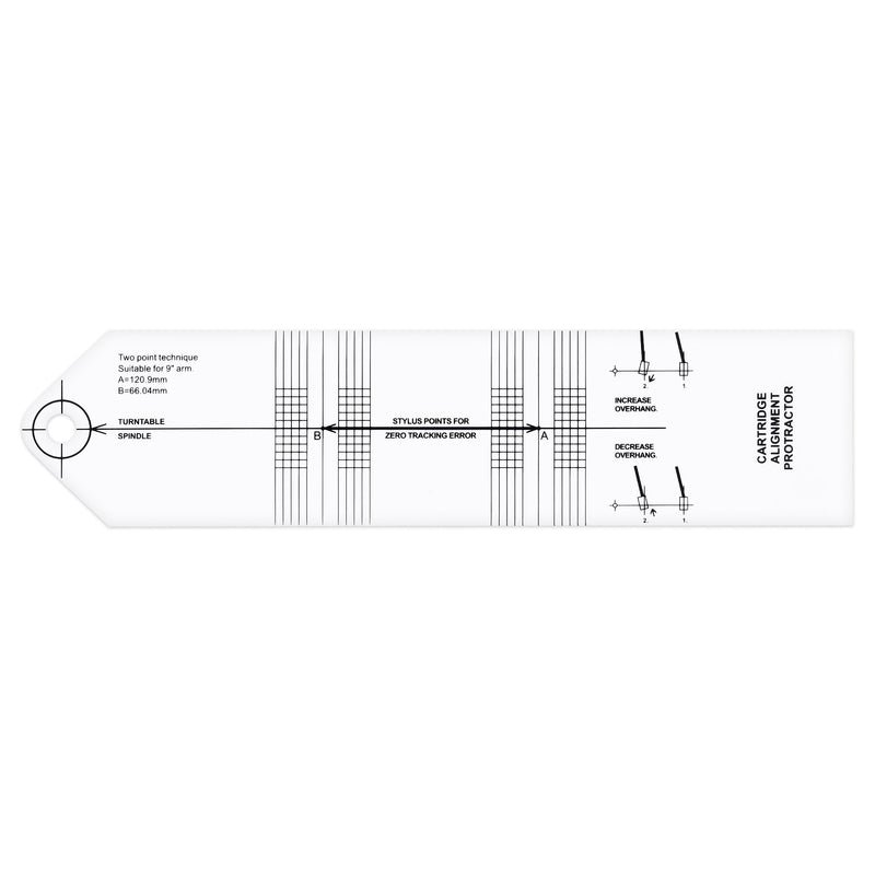 Protractor for Cartridge Alignment Turntable