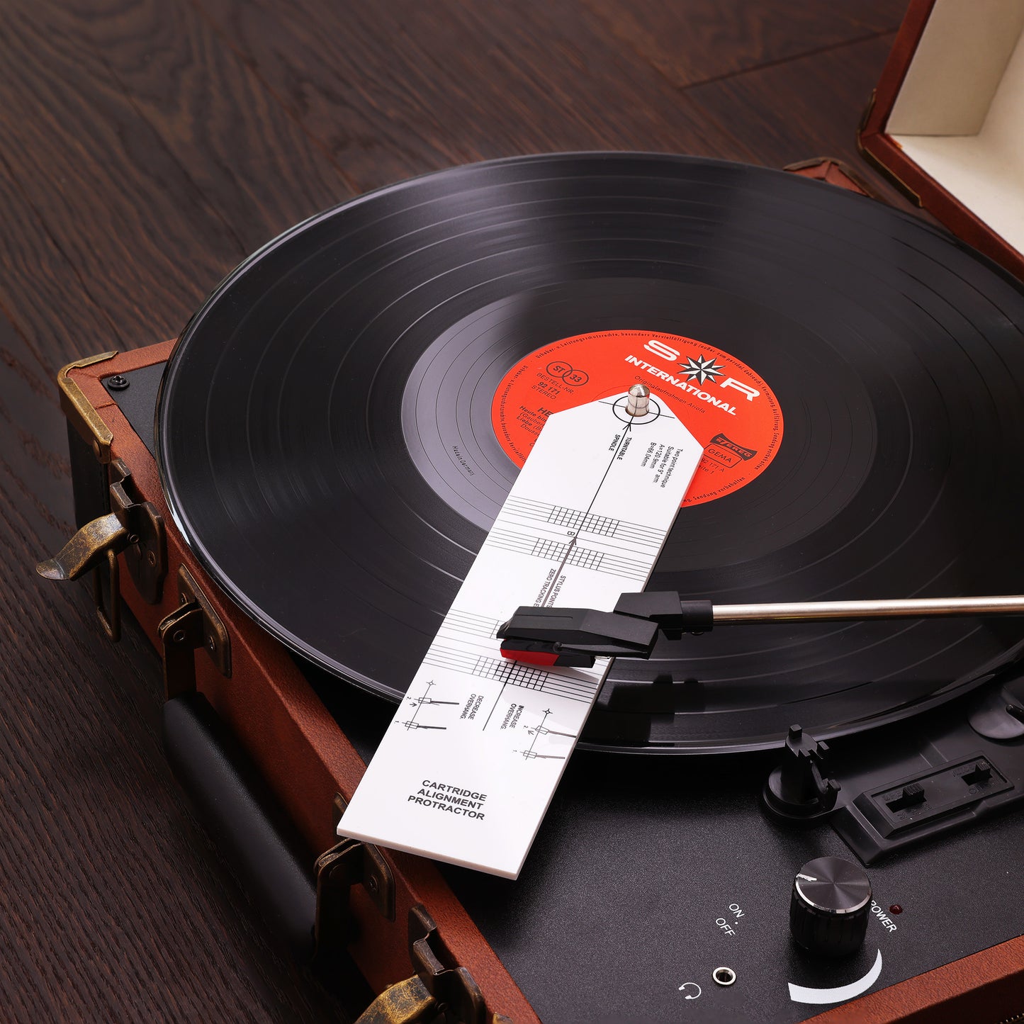 Protractor for Cartridge Alignment Turntable