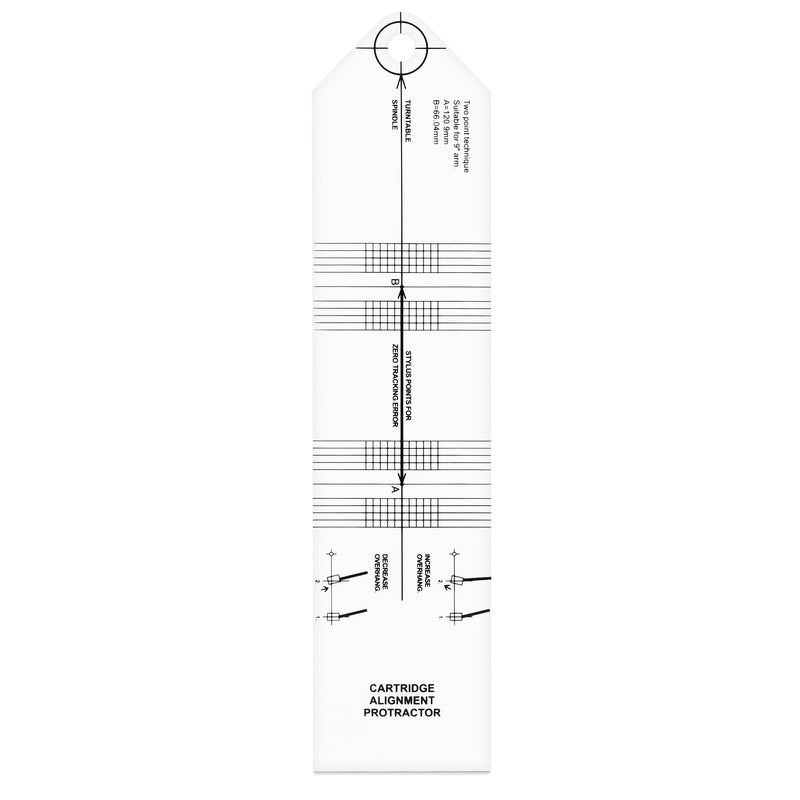 Protractor for Cartridge Alignment Turntable
