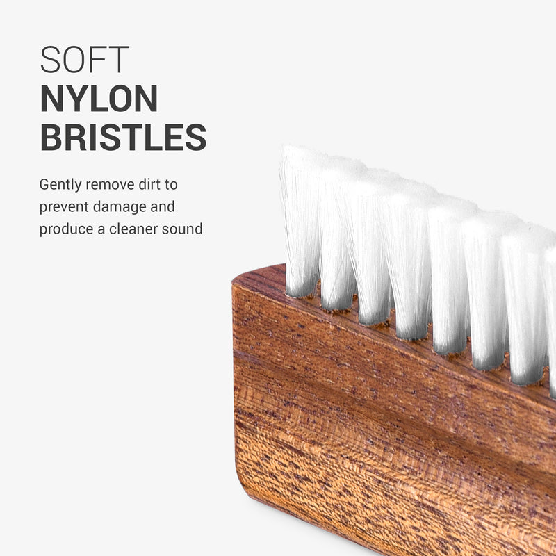 Nylon Cleaning Brush with Wooden Handle for Records