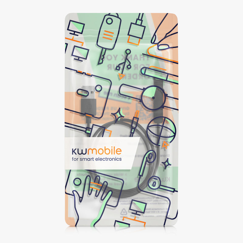 kwmobile USB Cable Charger compatible with Polar Unite Charging Cable - Smart Watch Replacement Cable - Fitness Tracker Charging Cable