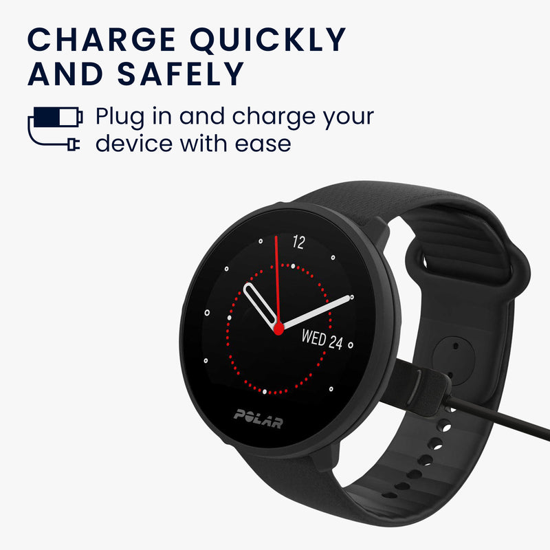 kwmobile USB Cable Charger compatible with Polar Unite Charging Cable - Smart Watch Replacement Cable - Fitness Tracker Charging Cable