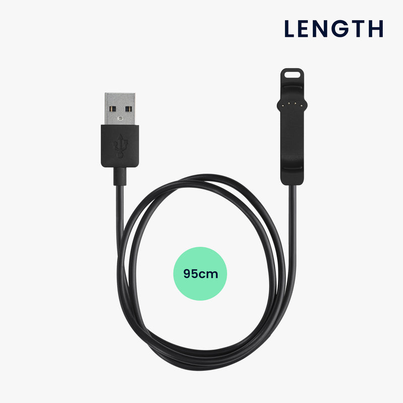 kwmobile USB Cable Charger compatible with Polar Unite Charging Cable - Smart Watch Replacement Cable - Fitness Tracker Charging Cable
