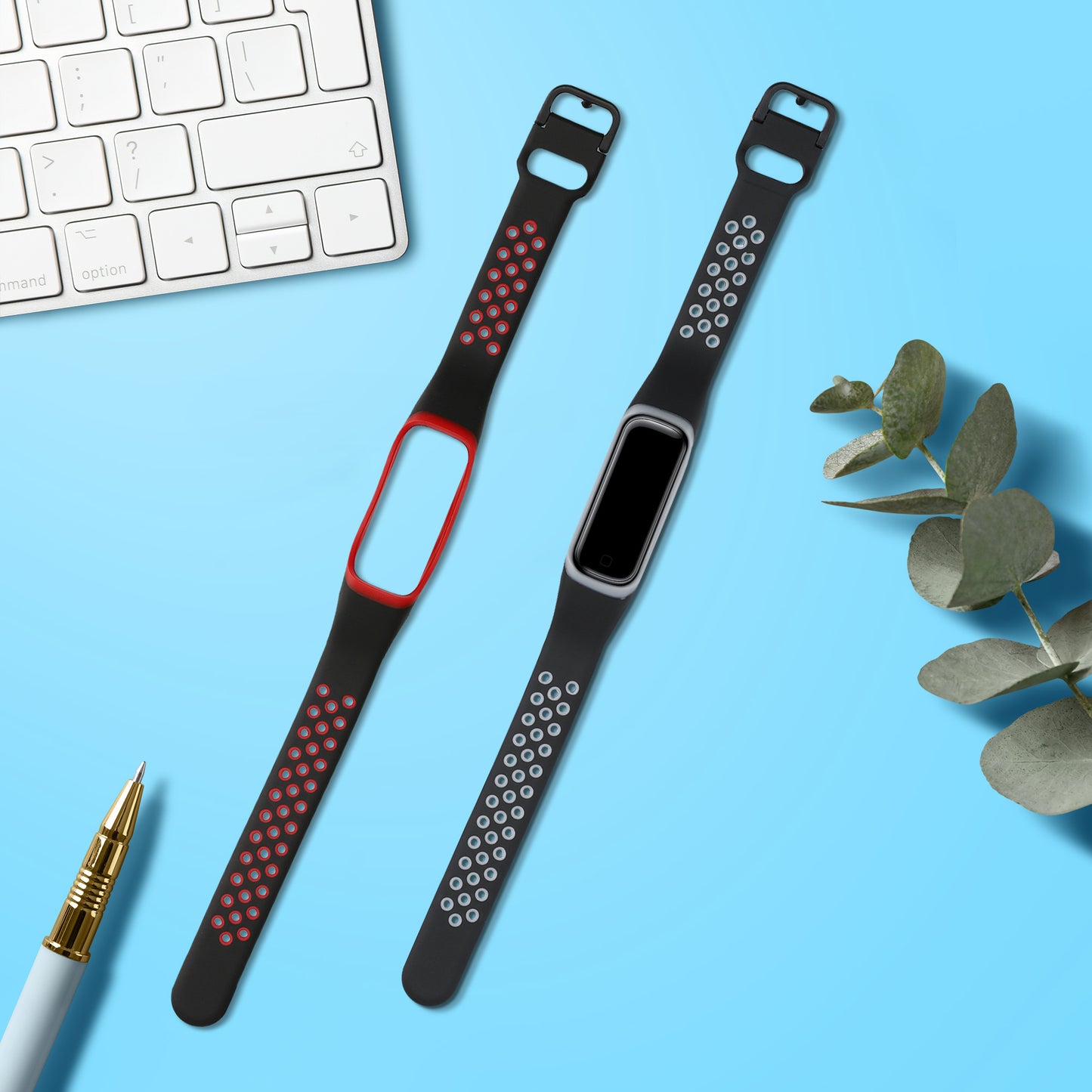 kwmobile Watch Strap for Samsung Galaxy Fit 2 Band Fitness Tracker Strap Set Replacement Band Smartwatch
