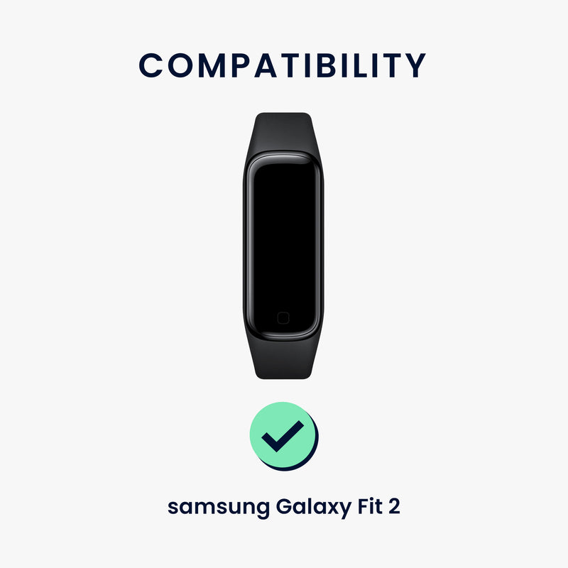 kwmobile Watch Strap for Samsung Galaxy Fit 2 Band Fitness Tracker Strap Set Replacement Band Smartwatch