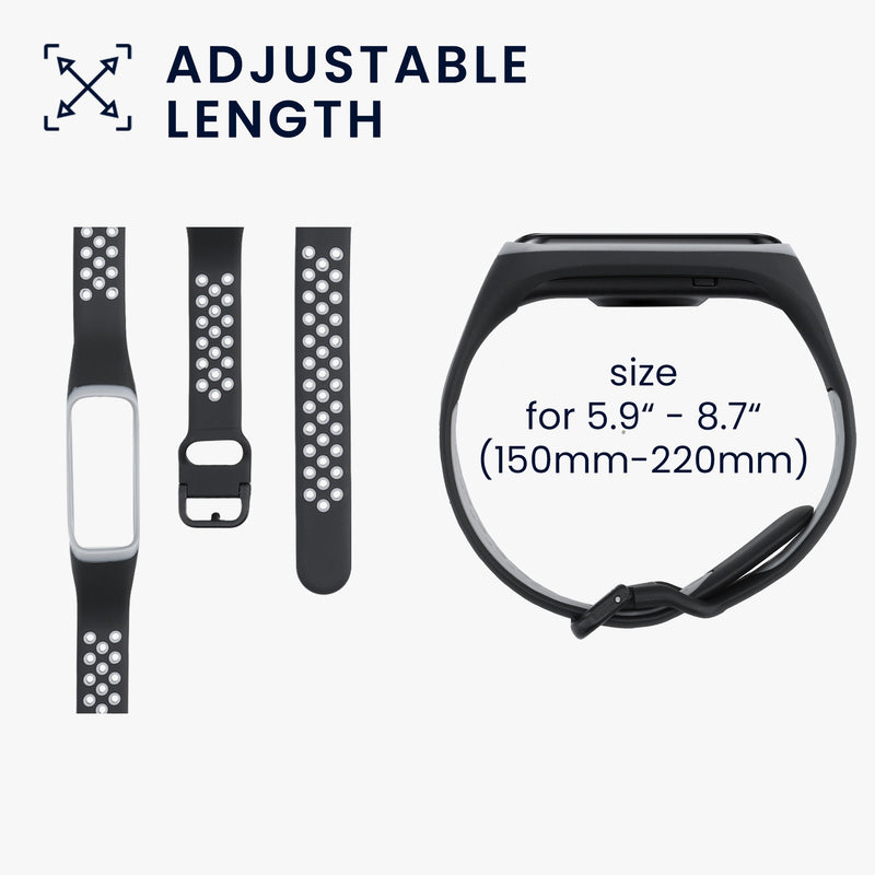 kwmobile Watch Strap for Samsung Galaxy Fit 2 Band Fitness Tracker Strap Set Replacement Band Smartwatch