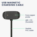 kwmobile USB Charger Cable compatible with Huami Amazfit Bip U / Bip U Pro / GTS 2e / GTR 2e / GTS 2 Mini / Pop Charging Cable Smart Watch Replacement Cable Fitness Tracker Charging Cable